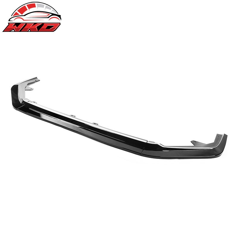 Fits 22-24 Honda Civic Front Bumper Lip RS Style 3PC Spoiler PP Gloss Black Kit