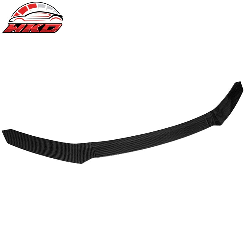Fit 17-21 Honda Civic HFP Style 3PCS Front Bumper Lip Spoiler Carbon Fiber Print