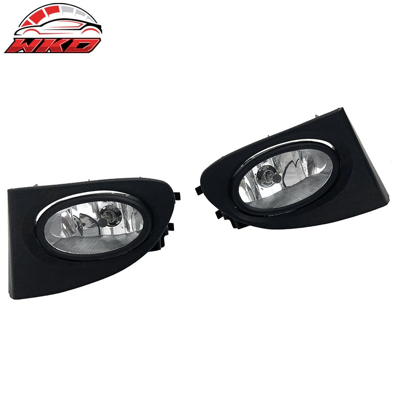 Fits 02-05 Honda Civic Hatchback Front Bumper Fog Lights Clear Lens Lamps Pair