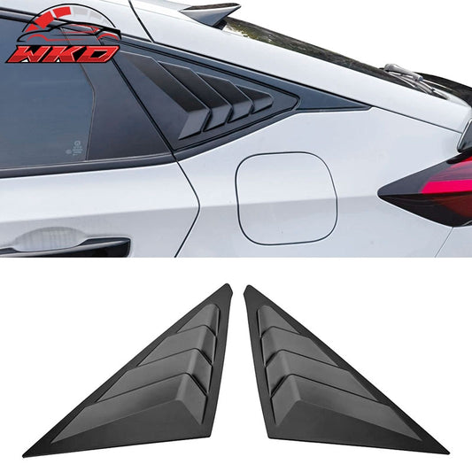 Wholesale 22-26 Honda Civic Hatchback IKON ABS 2PCS Side Window Louvers Matte Black