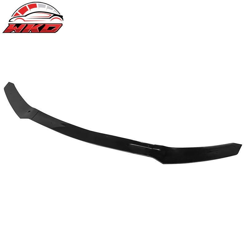 Fits 17-21 Honda Civic Hatchback & Si HFP Style Gloss Black Front Bumper Lip 3PC
