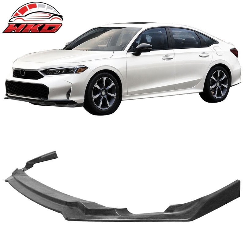 Wholesale 25-26 Honda Civic IKFM Style 3PC Front Bumper Lip Chin Spoiler Unpainted PU - Wikond Auto