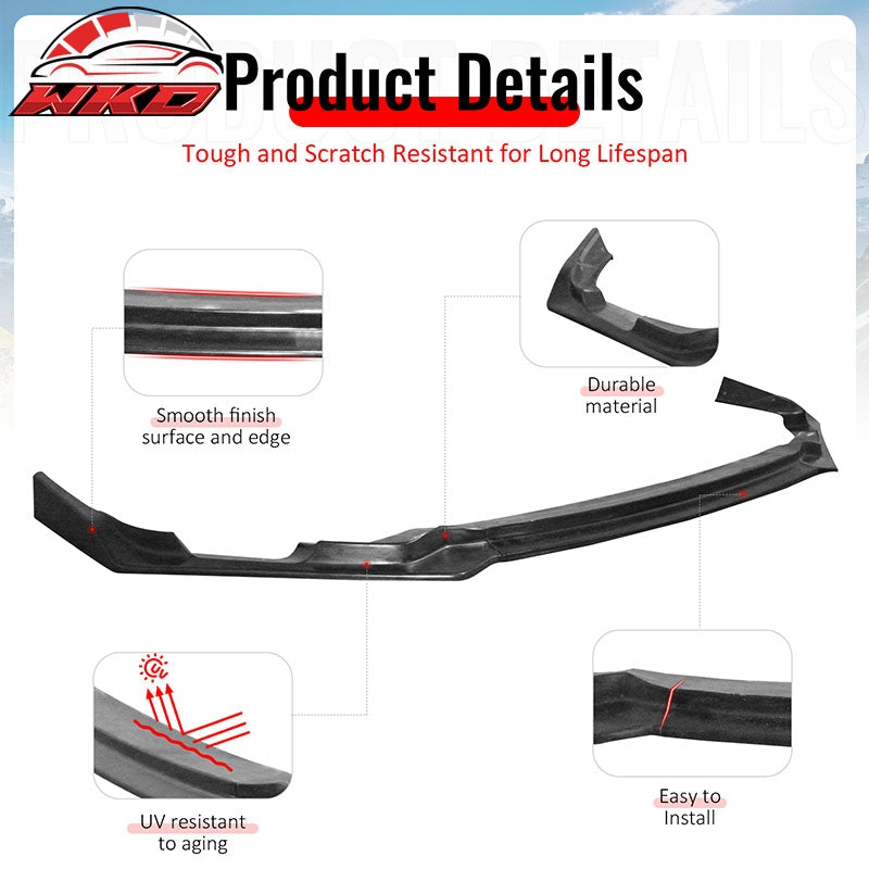 Wholesale 25-26 Honda Civic IKFM Style 3PC Front Bumper Lip Chin Spoiler Unpainted PU - Wikond Auto