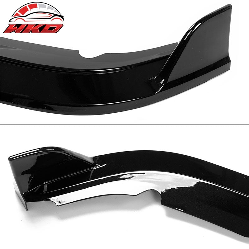 Fits 19-21 Honda Civic IKON Style 3PCS Front Bumper Lip Spoiler PP Gloss Black