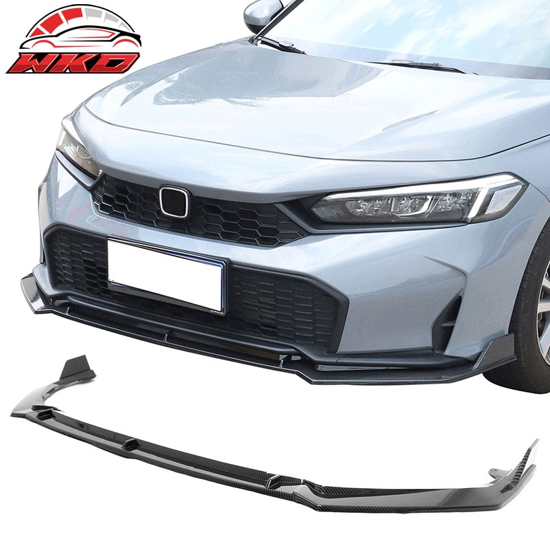 Wholesale 25-26 Honda Civic IKON V2 Front Bumper Lip Chin Spoiler Carbon Fiber Print - Wikond Auto