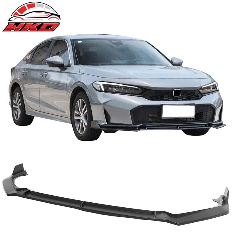 Wholesale 25-26 Honda Civic IKON V2 Style Front Bumper Lip Chin Spoiler Matte Black - Wikond Auto