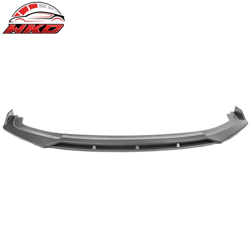 Fits 19-21 Honda Civic IKON V3 Style 2PCS Front Bumper Lip Spoiler Matte Black
