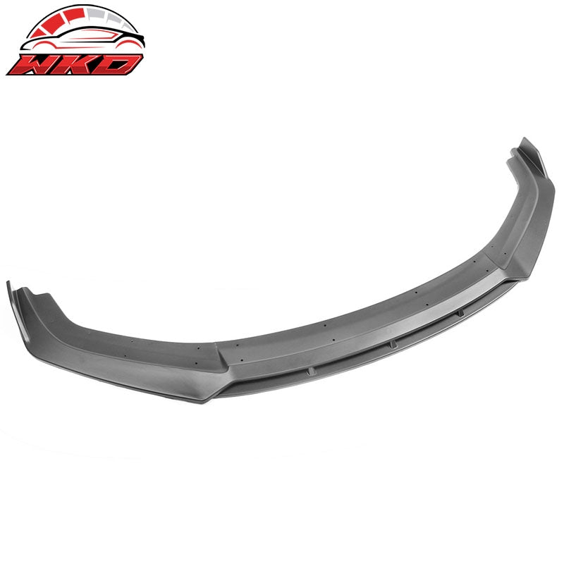 Fits 19-21 Honda Civic IKON V3 Style 2PCS Front Bumper Lip Spoiler Matte Black