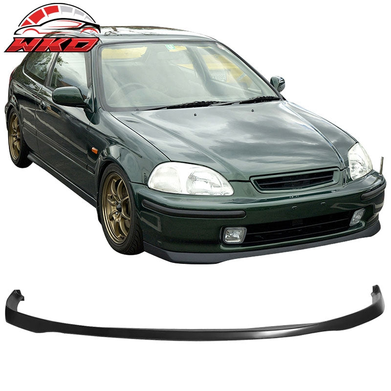 Wholesale 99-00 Honda Civic JDM SIR Style Front Bumper Lip Spoiler Guard Unpainted PU