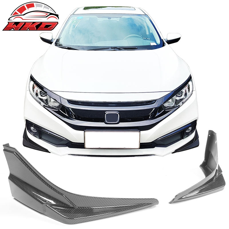 Wholesale 19-21 Honda Civic Modulo Style Front Bumper Lip Side Carbon Fiber Print