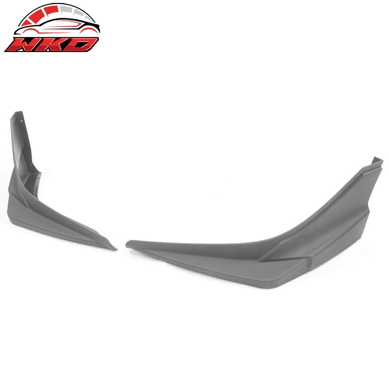 Fits 19-21 Honda Civic Modulo Style Front Bumper Lip Side Splitter Matte Black