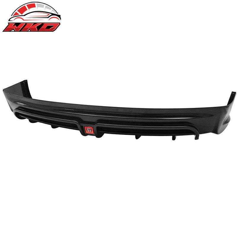 Fits 13-15 Civic Mugen RR Style Rear Lip w/ LED 3rd Brake Lamp/Rear Fog Light
