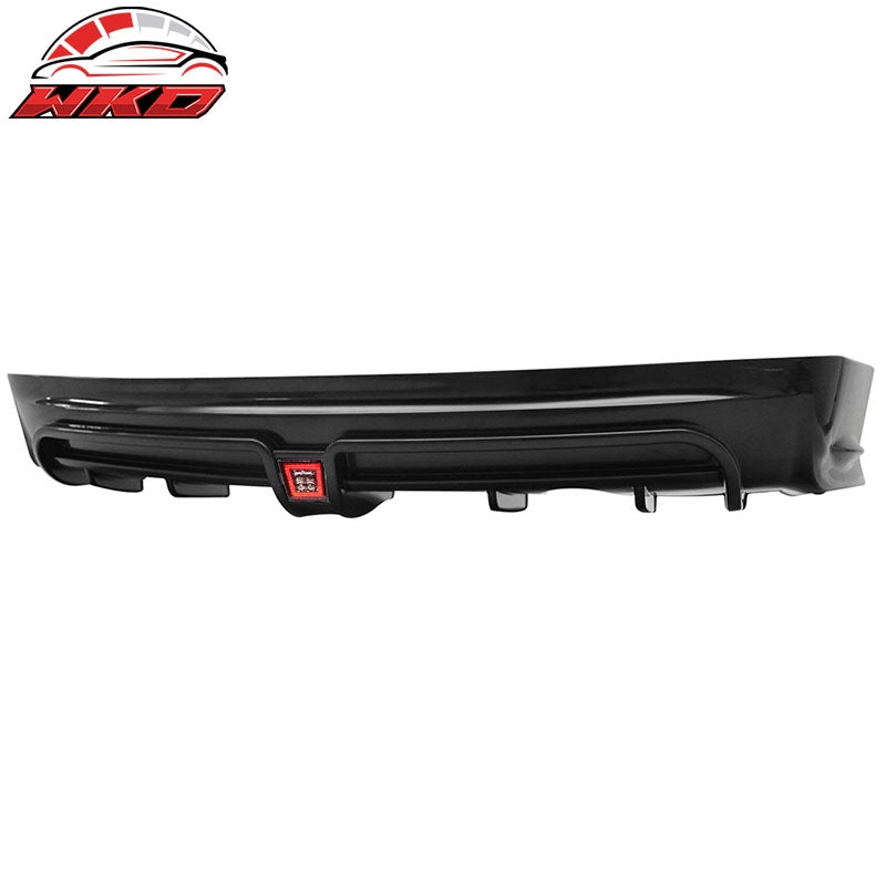 Fits 13-15 Civic Mugen RR Style Rear Lip w/ LED 3rd Brake Lamp/Rear Fog Light