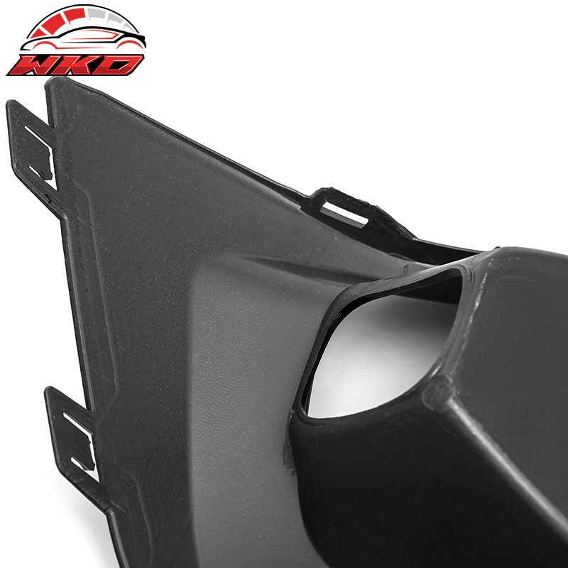 Fits 2022-2024 Honda Civic OE Style Fog Light Bezels Square Hole Gloss Black
