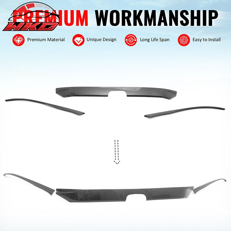 Wholesale 22-24 Honda Civic OE Front Bumper Grille Cover Trim ABS Carbon Fiber Print - Wikond Auto