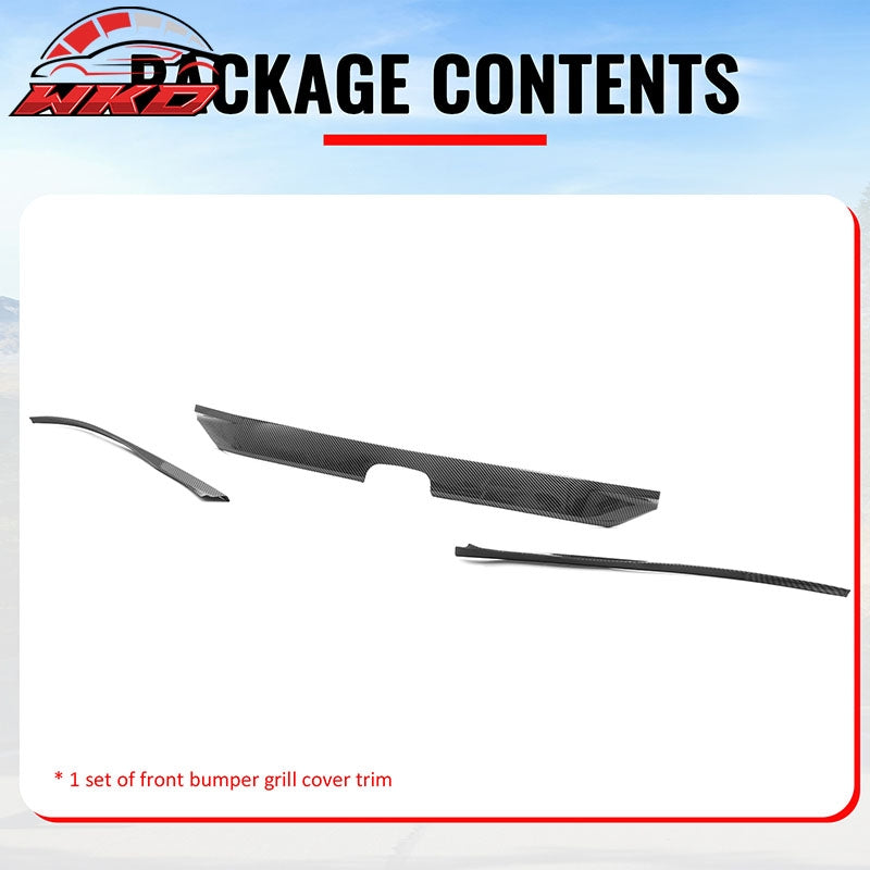 Wholesale 22-24 Honda Civic OE Front Bumper Grille Cover Trim ABS Carbon Fiber Print - Wikond Auto