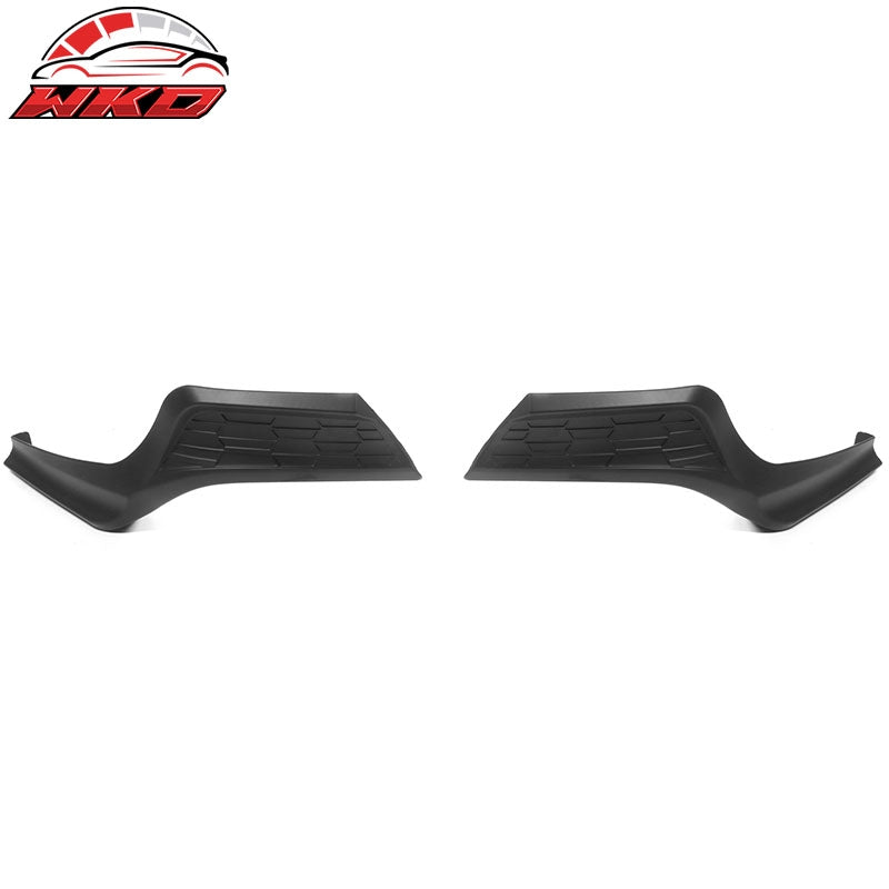 Fits 22-26 Honda Civic Sedan 4Dr MD Style 2PCS Rear Bumper Aprons PP Matte Black