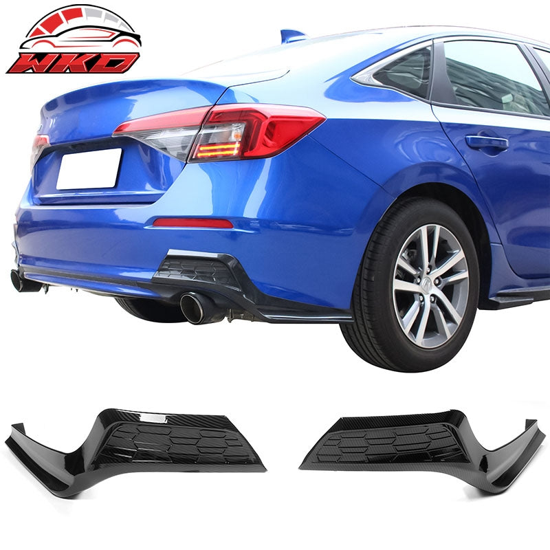 Wholesale 22-26 Honda Civic Sedan MD Style Rear Bumper Aprons PP Carbon Fiber Print