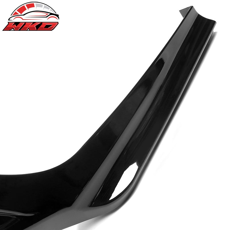 Fits 22-26 Honda Civic Sedan MD Style Rear Bumper Lip Apron Gloss Black PP 2PCS