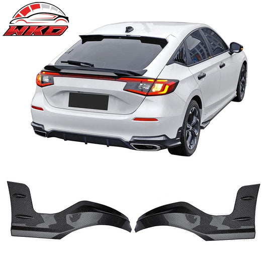 Wholesale 22-26 Honda Civic 5DR Mugen Rear Bumper Lip Corner Apron Carbon Fiber Print