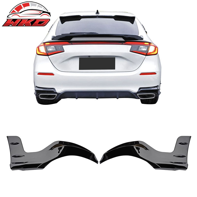 Wholesale 22-26 Honda Civic Hatchback Mugen Rear Bumper Lip Corner Apron Gloss Black