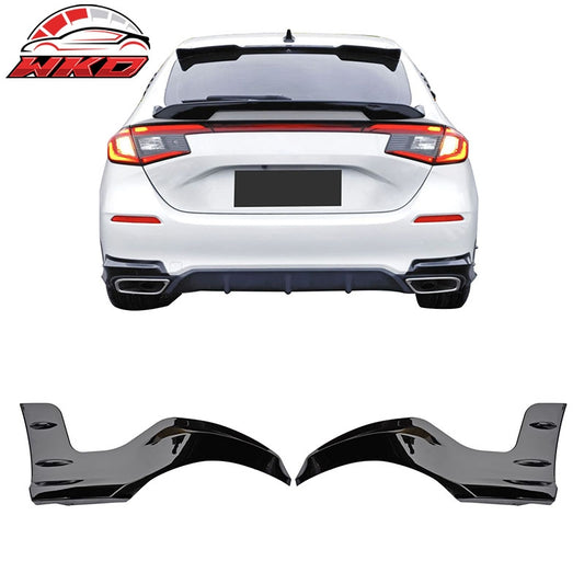 Wholesale 22-26 Honda Civic Hatchback Mugen Rear Bumper Lip Corner Apron Gloss Black