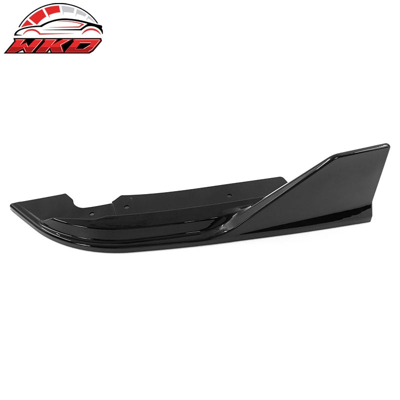 Fits 22-26 Honda Civic 11th FE-C Style Rear Bumper Lip Corner Aprons Gloss Black
