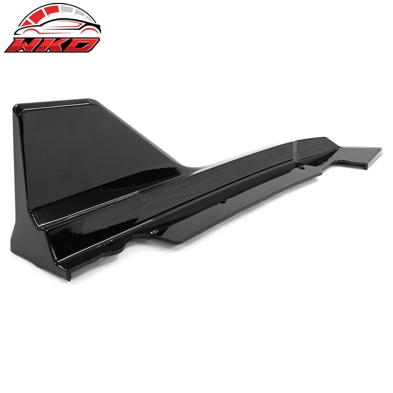 Fits 22-26 Honda Civic 11th FE-C Style Rear Bumper Lip Corner Aprons Gloss Black