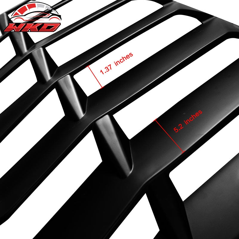 Fits 16-21 Honda Civic Sedan IKON Style Rear Window Louver Cover ABS Matte Black