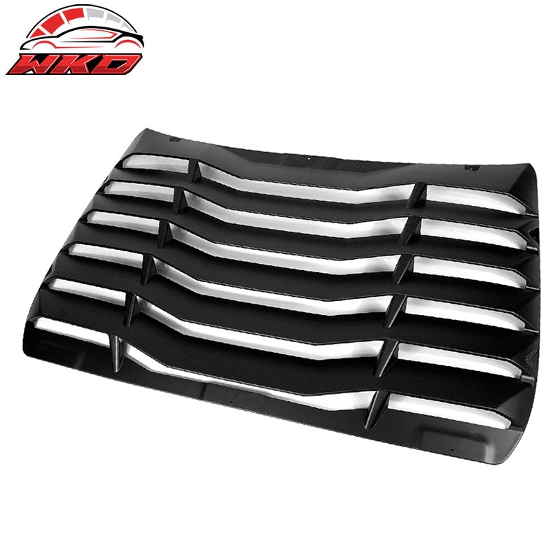 Fits 16-21 Honda Civic Sedan IKON Style Rear Window Louver Cover ABS Matte Black