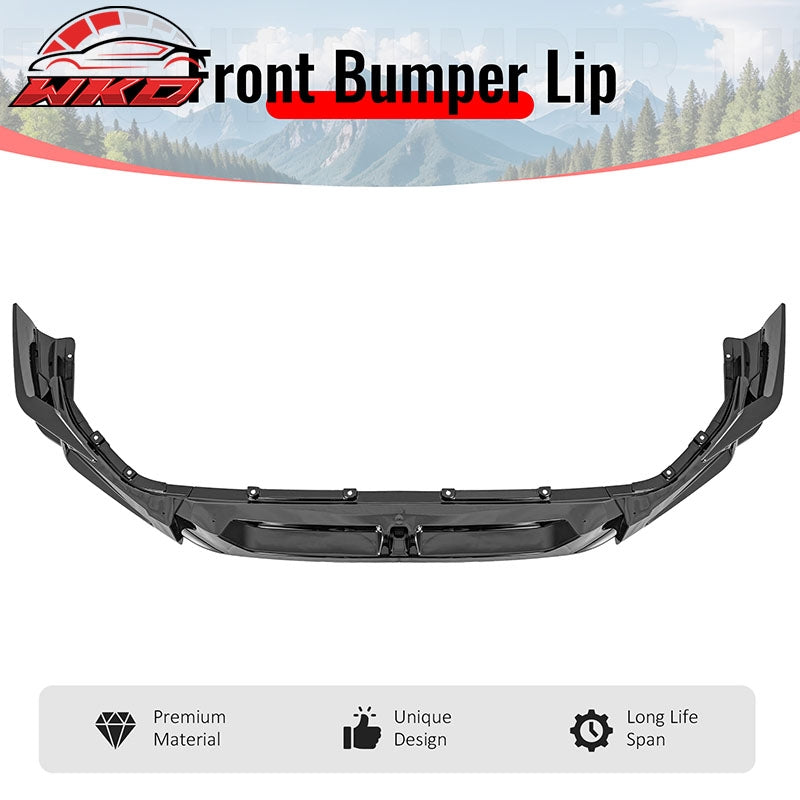 Wholesale 25-26 Honda Civic SWA Style Front Bumper Lip Spoiler Gloss Black ABS 5PCS - Wikond Auto