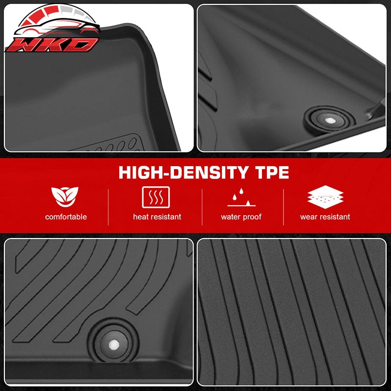 Fits 01-05 Honda Civic Sedan 3D Anti-Slip Floor Mats All Weather TPE Carpet 3PCS