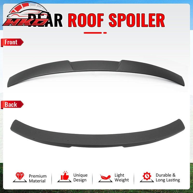 Fits 16-21 Honda Civic Sedan 4Dr JDM Style Rear Roof Spoiler Lip Matte Black ABS