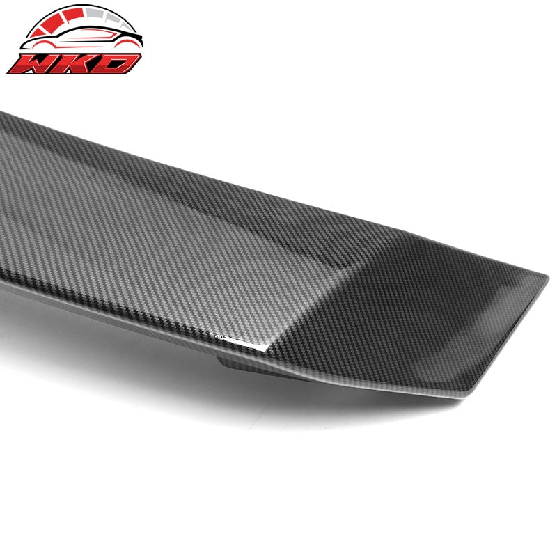 Fits 22-26 Honda Civic Sedan 4Dr MD Style Trunk Spoiler ABS Carbon Fiber Print