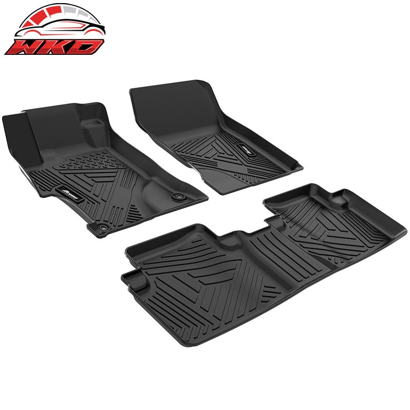 Fits 12-15 Honda Civic Sedan Anti-Slip Floor Mats All Weather TPE Carpets 3PCS