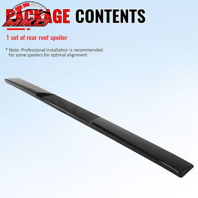 Fits 06-15 Honda Civic Sedan Carbon Fiber Print Rear Roof Spoiler Wing - V Style