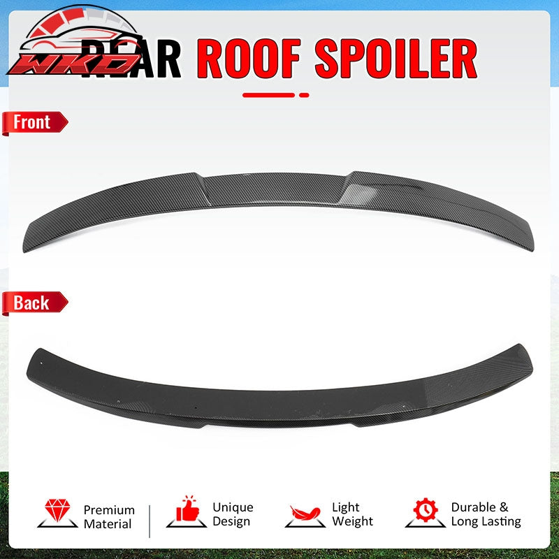 Fits 16-21 Honda Civic Sedan JDM Style Rear Roof Spoiler Lip Carbon Fiber Print