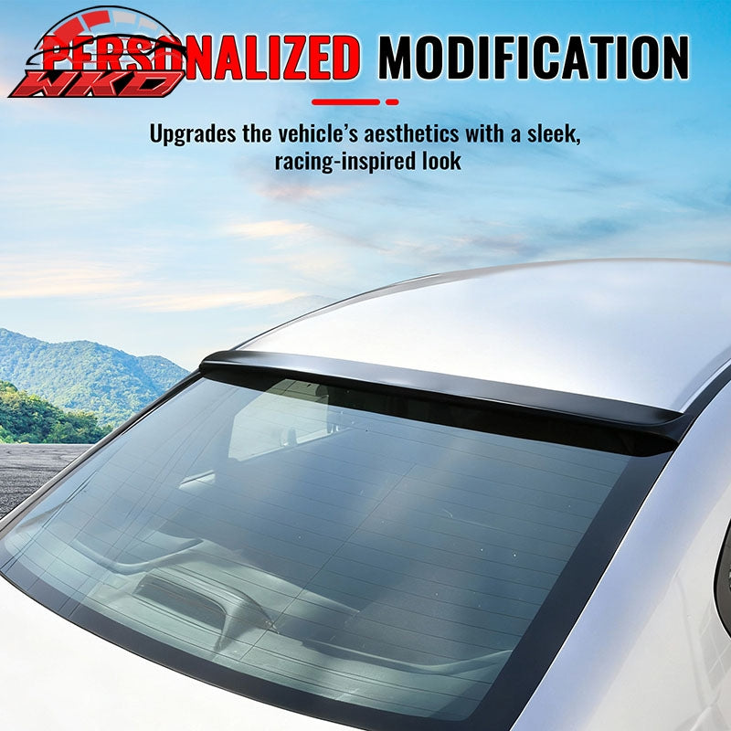 Fits 06-15 Honda Civic Sedan JDM Style Roof Spoiler Wing Carbon Fiber Print ABS