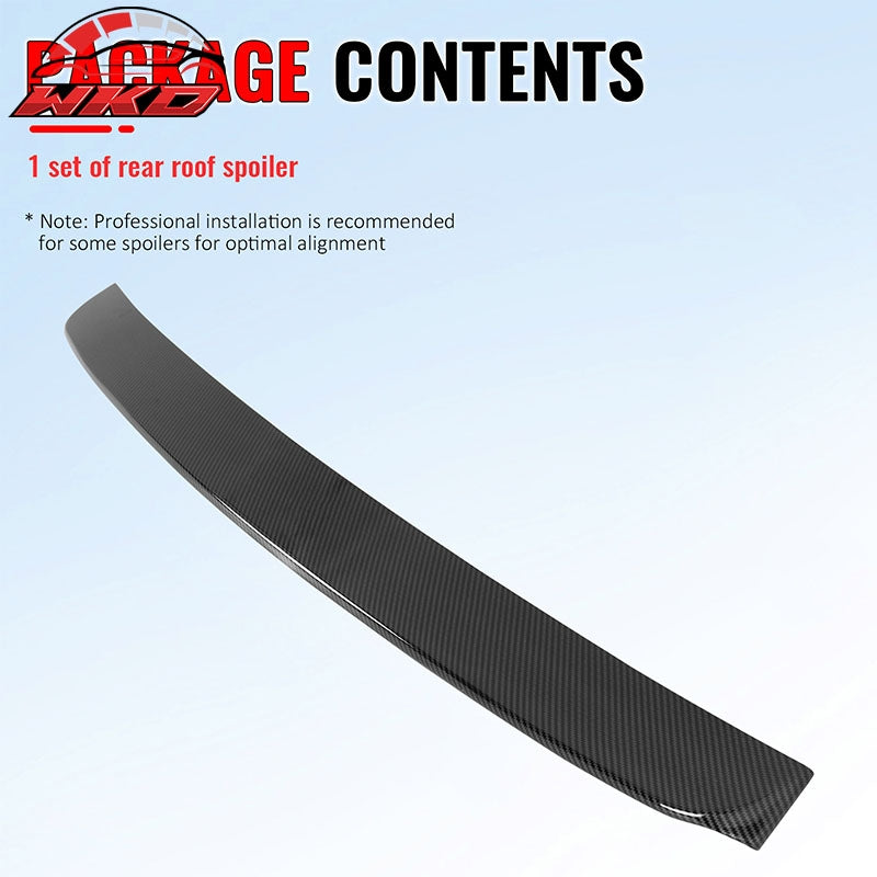 Fits 06-15 Honda Civic Sedan JDM Style Roof Spoiler Wing Carbon Fiber Print ABS