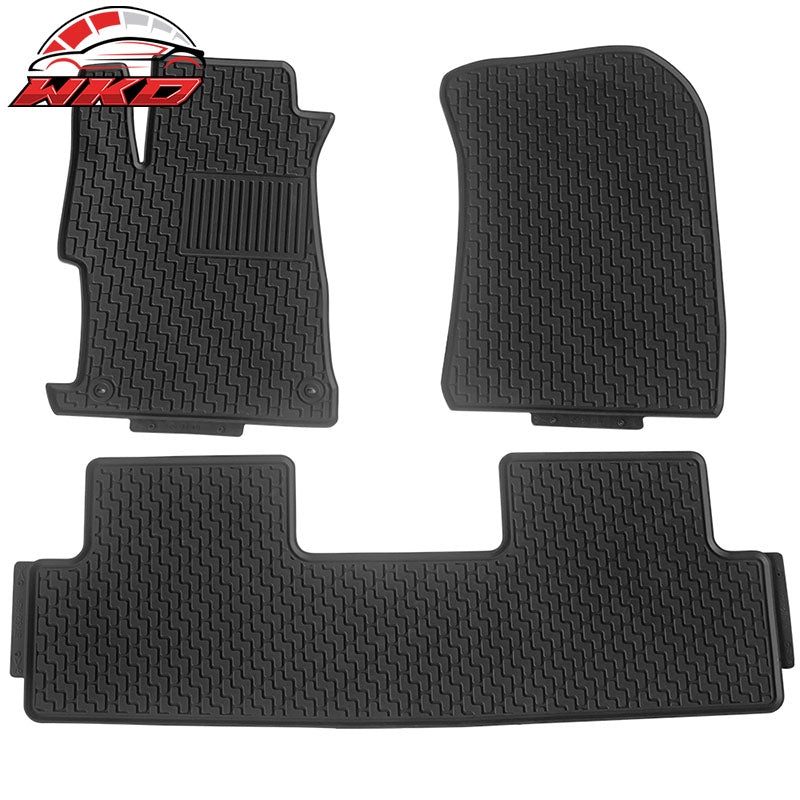 Wholesale 12-15 Civic Sedan Heavy Duty Black Latex Floor Mats Front & Second Row