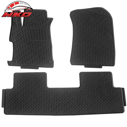 Wholesale 12-15 Civic Sedan Heavy Duty Black Latex Floor Mats Front & Second Row