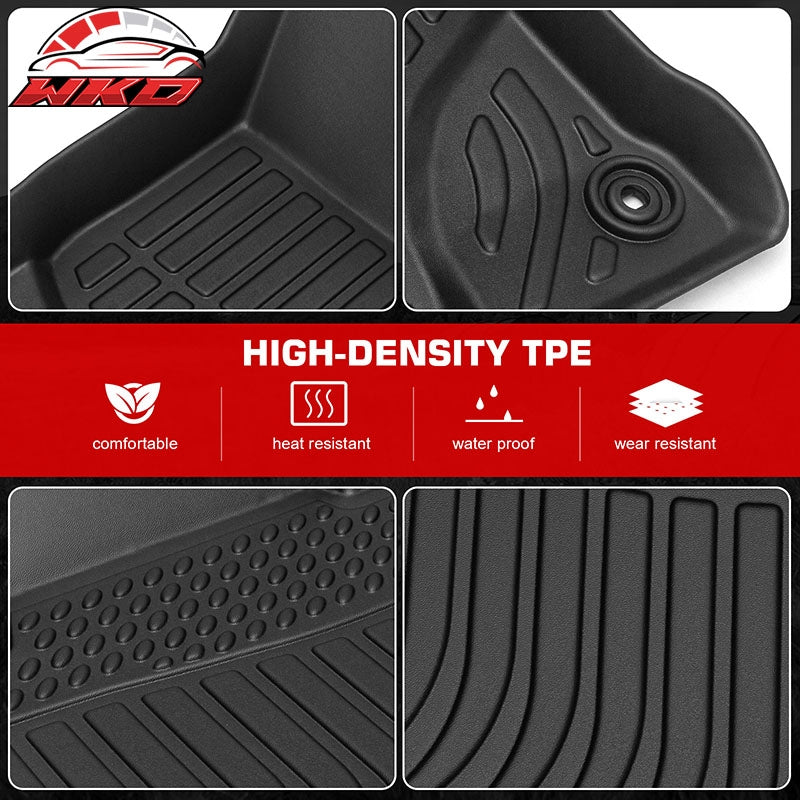 Fits 12-15 Honda Civic Sedan TPE All Weather Waterproof 3D Floor + Trunk Mats