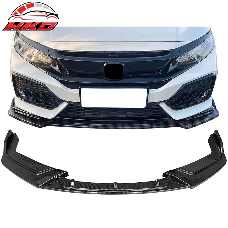 Wholesale 17-21 Honda Civic Si 5DR Hatchback Carbon Fiber Print Front Bumper Lip 3PC
