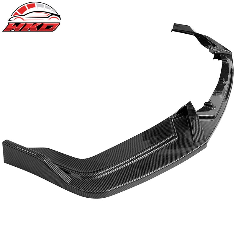 Fits 17-21 Honda Civic Si 5DR Hatchback Carbon Fiber Print Front Bumper Lip 3PC