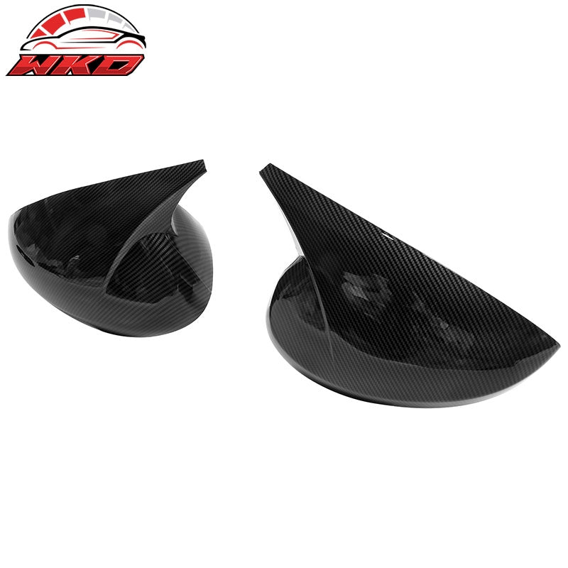 Fits 22-26 Civic Horns Carbon Fiber Print Add-On Rear View Side Mirror Covers