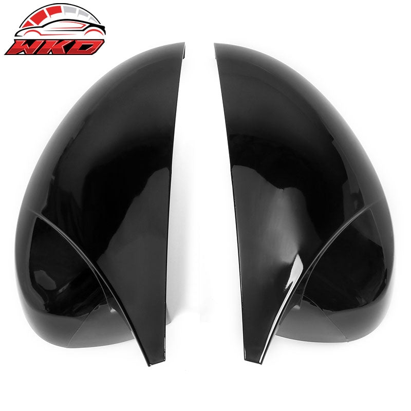 For 22-26 Honda Civic Horns Style Add-On Rear View Side Mirror Cover Gloss Black
