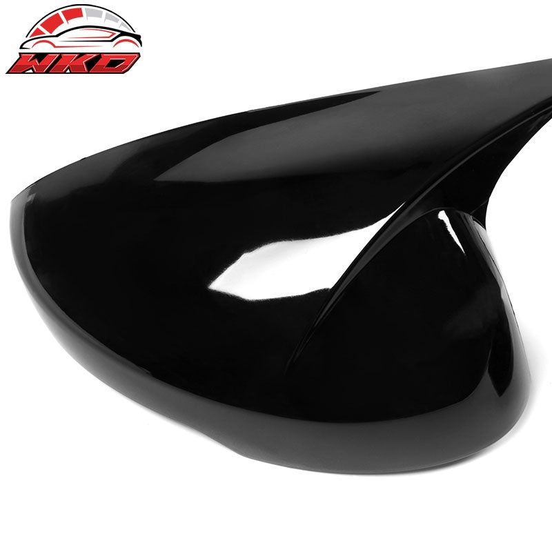 For 22-26 Honda Civic Horns Style Add-On Rear View Side Mirror Cover Gloss Black