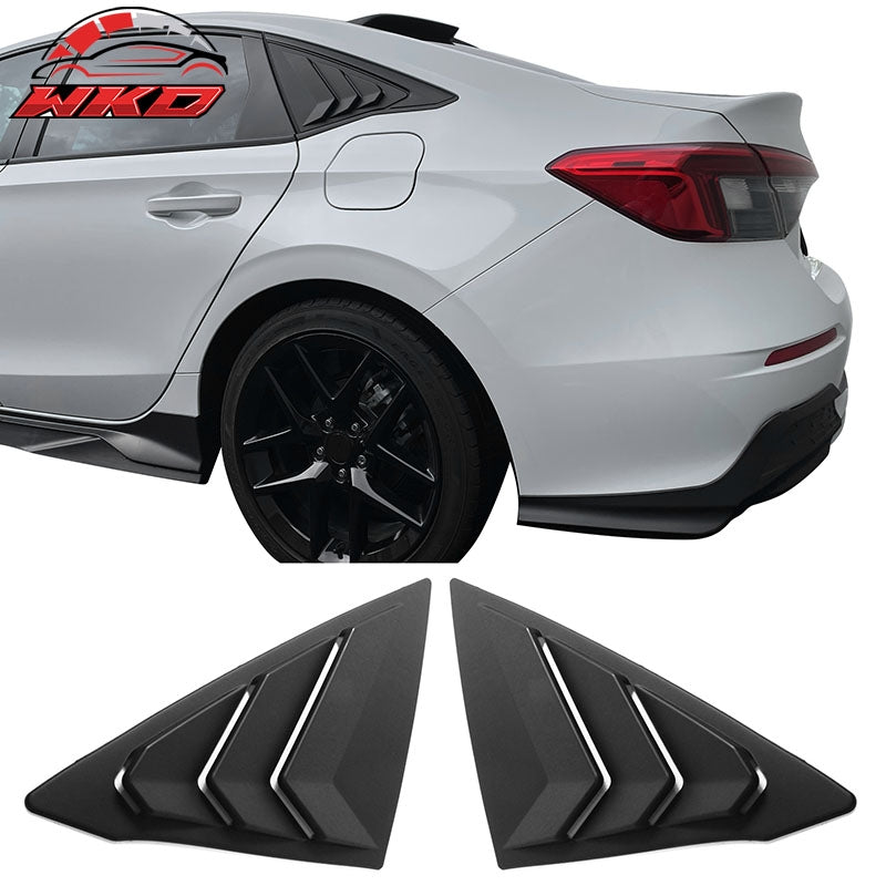 Wholesale 22-26 Honda Civic 11th Gen 4DR Sedan Side Window Louver Vent ABS Matte Black