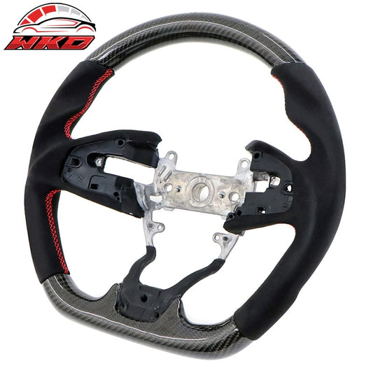 Wholesale 16-21 Honda Civic 10th Gen Steering Wheel W/Red Stitch Carbon Fiber CF
