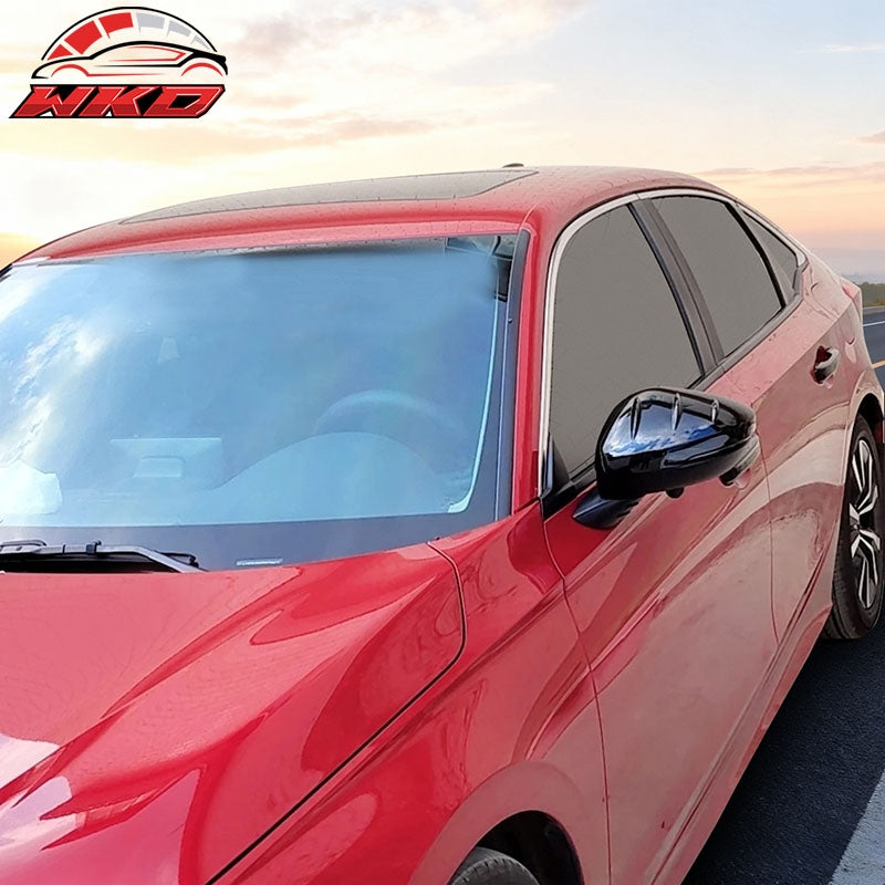 For 22-26 Honda Civic Touring Type R JDM Rear View Side Mirror Cover Gloss Black